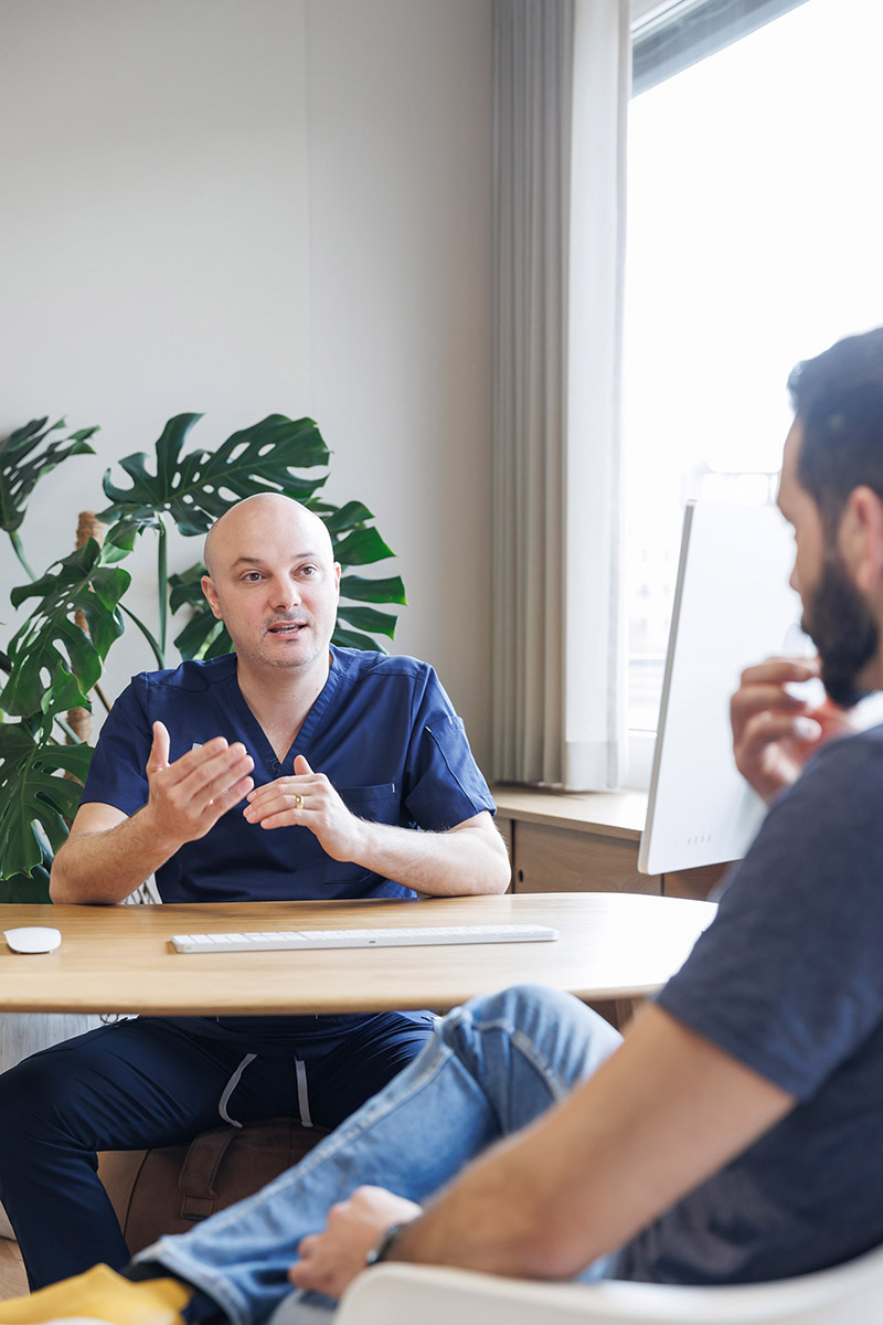 Patientengespräch mit Dr. Sergej Staubli 